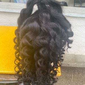 23” 100%Brazillian hair halph up halph down💋